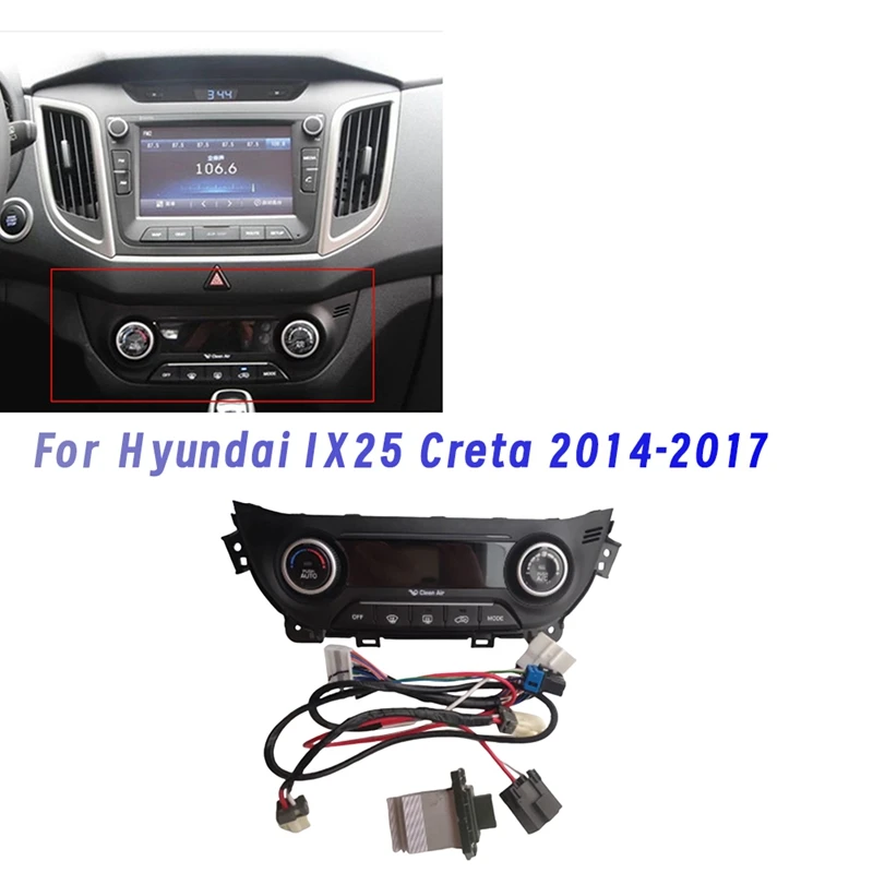 

Наборы панелей управления автомобильным нагревателем переменного тока S97250C9210 A/C регулировка температуры пластиковая ручка Swtich для Hyundai IX25 Creta 2014-2017