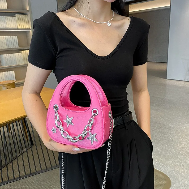 

Women Shoulder Bags Europe and American Style 2023 New Vintage Niche Handbag Fashion Chain Crossbody Bag Handbags for Women