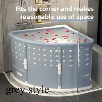 Bathtub Household One-click Folding Installation-free Bath Bucket Adult Bath Bucket Portable Children's Triangular Bath Bucket 2