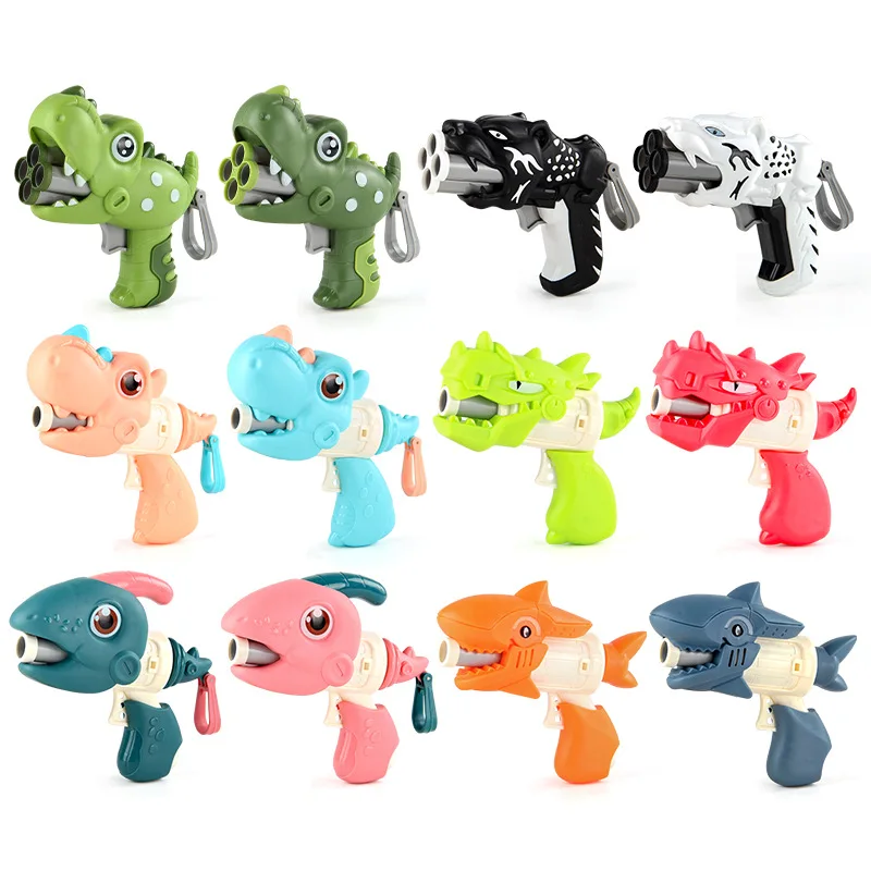 Funny soft bullet gun cartoon leisure sports toy for sport Manual launch gun with foam bullets outdoor party game for kids gifts 6