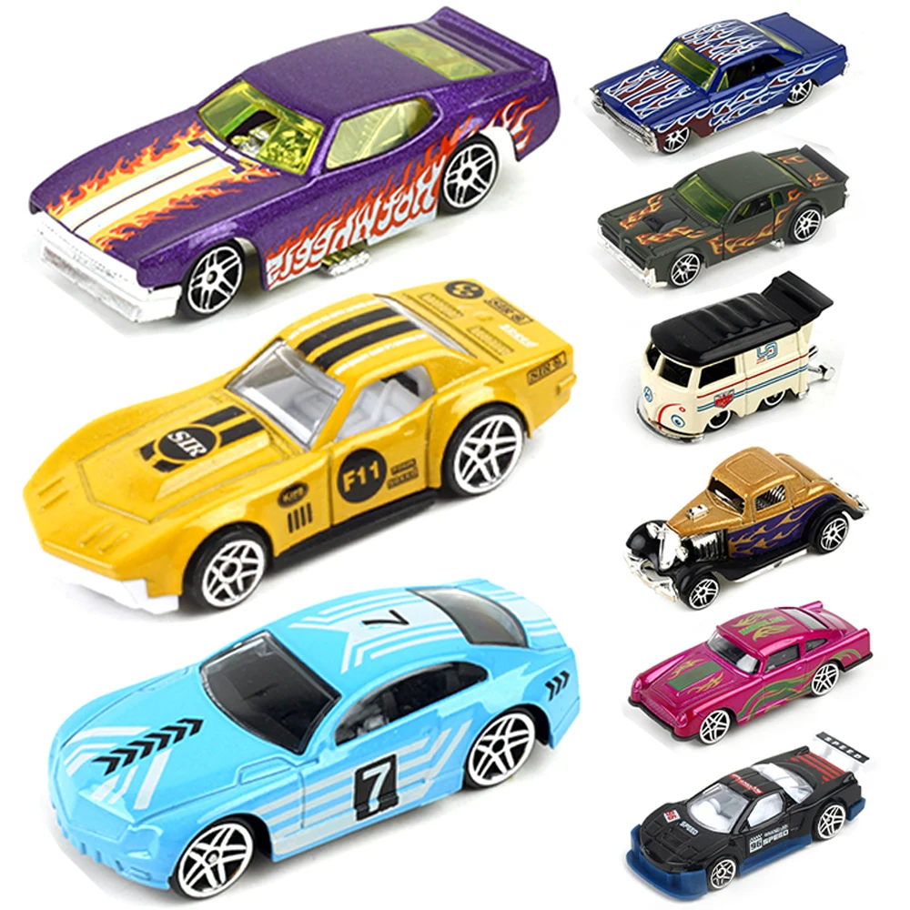 1:64 City Alloy Sports Car Vintage Bridge Mini Racing Collection Slide Vehicle Toy Diecast Model Boy Kids Toys Car Birthday Gift