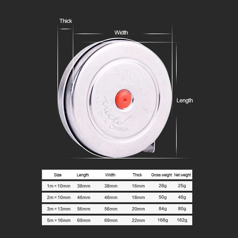 Mini Tape Measure Practical Stainless Steel Tape Ruler 1m/2m/3m/5m tape measure measuring tape measuring ruler