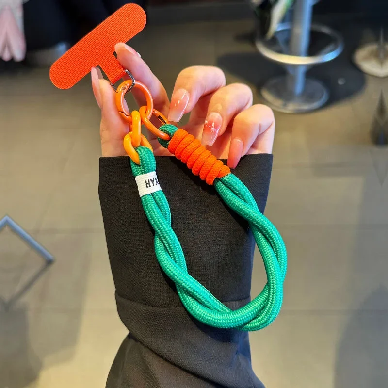 Cute Decorative Mobile Phone Wrist Strap with Anti-Loss Twist Rope Feature