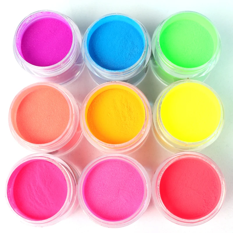Carving Acrylic Powder Nail Art Extension Decorations Iridescent Fluorescent Dip Powder Pigment Nail Supplies For Professionals