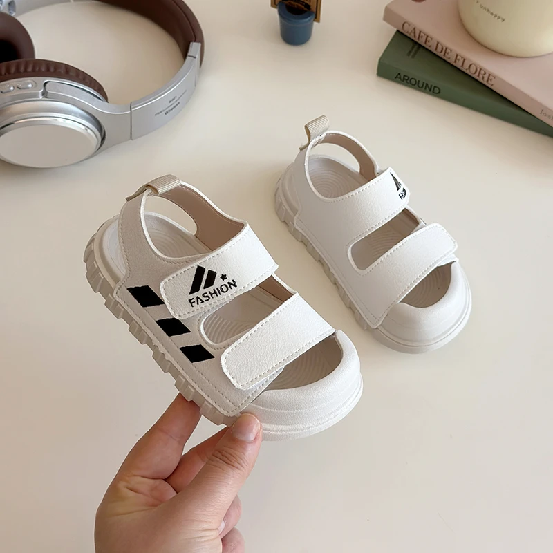Children's Summer Beach Sandals - Stylish Soft Toe-Covered Footwear