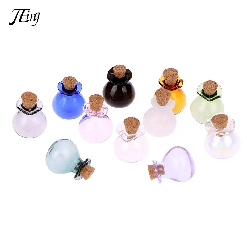 1/2/5Pcs 1:12 Dollhouse Miniature Drift Bottle Wishing Bottle Decor DIY Handcrafted Accessories glass bottles mini glass bottles