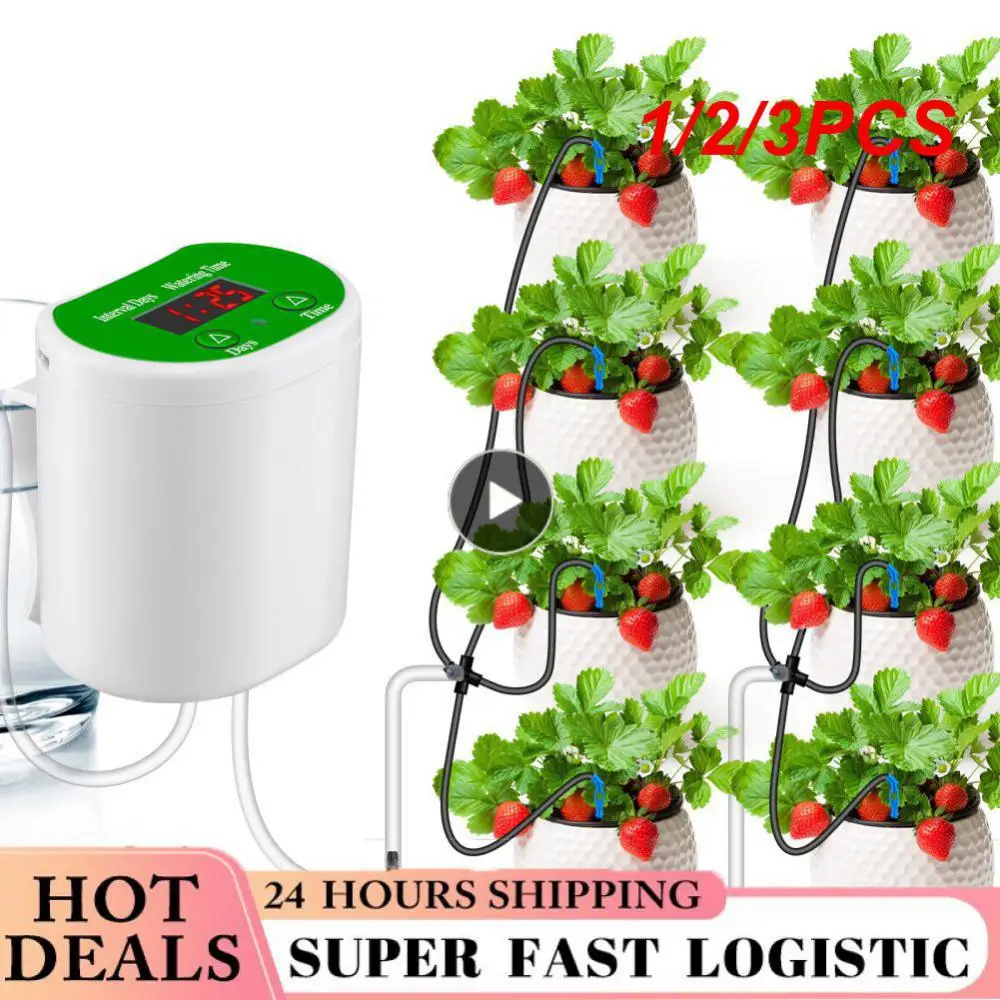 

1/2/3PCS Electric Automatic Drip Irrigation System Intelligent Timing Auto Watering Machine USB Charging Garden Green Plant