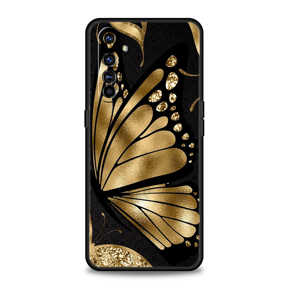 Gold Foil Art Phone Case – Premium Silicone Shell with Elegant Design