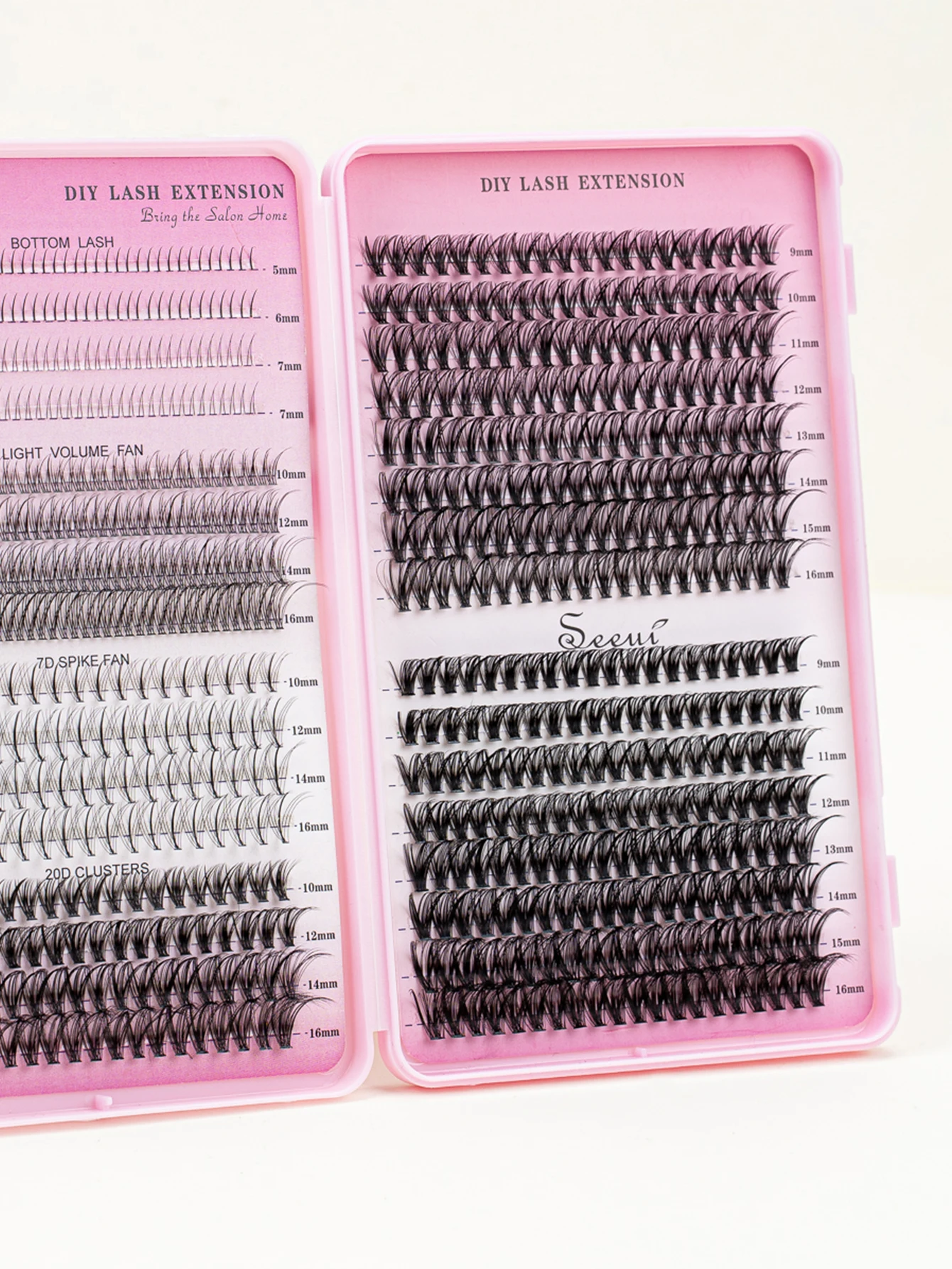 Individual Lashes Book Large Capacity DIY Clusters Extensions False Eyelash With Lower Lash at Home Makeup 12