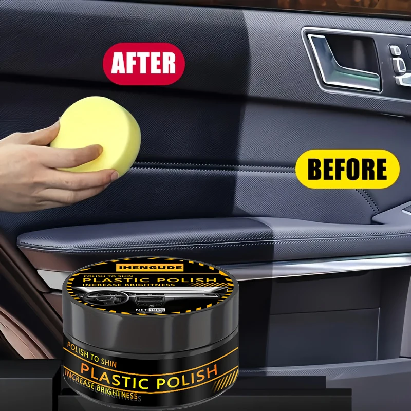 Tire Wax 1 Piece 100g Car and Rv Interior Renovation Maintenance Motorcycle Plastic Update Instrument Panel Repair