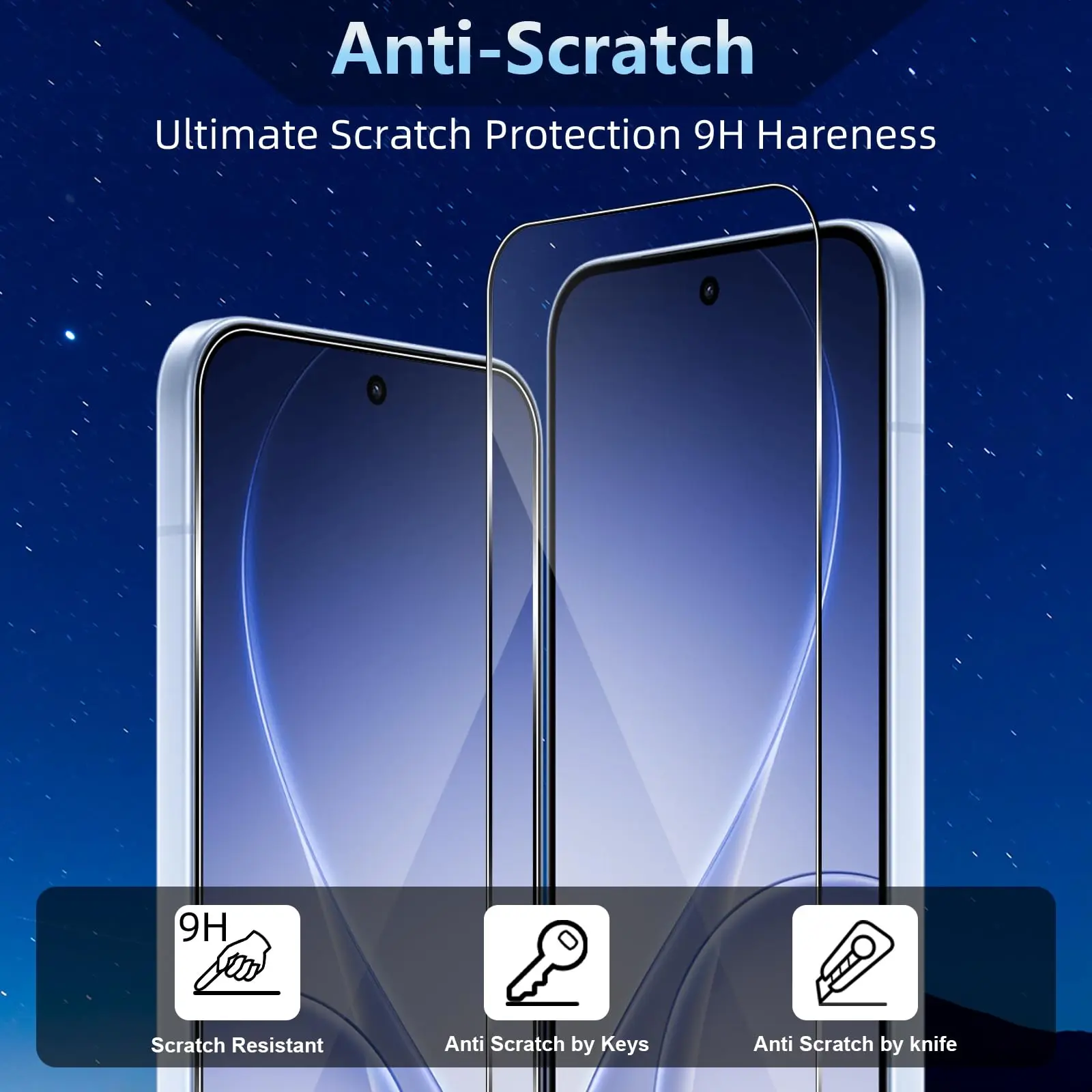 Premium Tempered Glass Screen Protector - 6.59-inch, HD Clear, 9H Hardness, Anti-Scratch, Case-Friendly Design