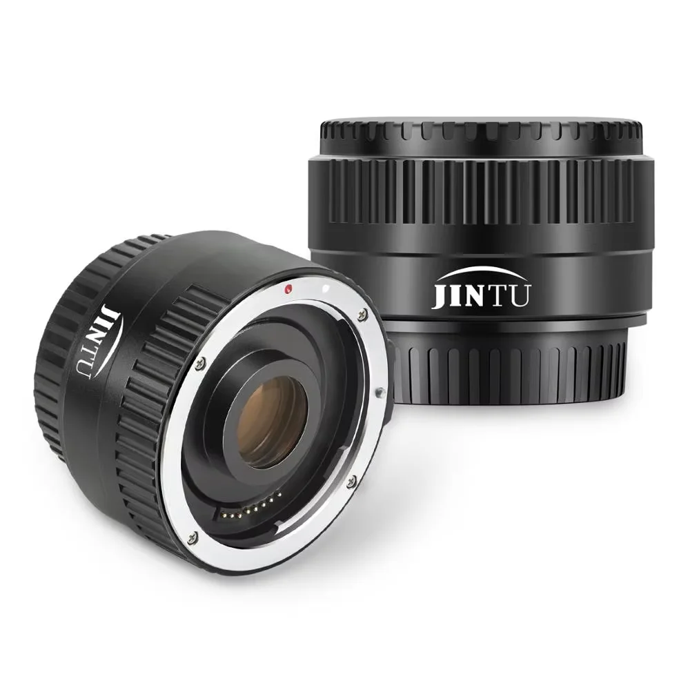 JINTU AF & MF C-AF 2X 텔레컨버터 렌즈 (캐논 EOS EF 렌즈용) 1300D 200D 70D 60D 700D 600D 100D T6i T6s T4i T5i DSLR 카메라