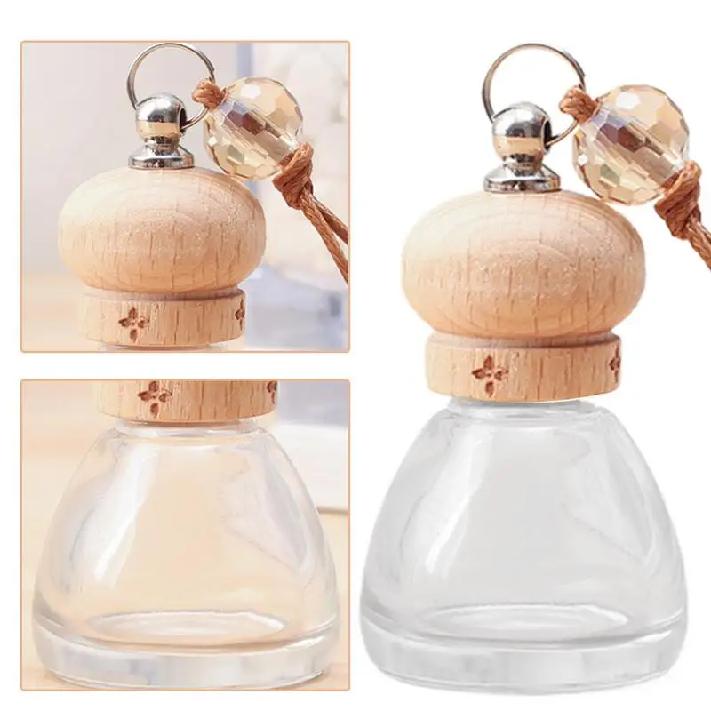 Car Air Freshener Bottle Auto Interior Empty Perfume Hangings Bottle Car Perfume Diffuser Bottles Car Interior Air Fresher deco