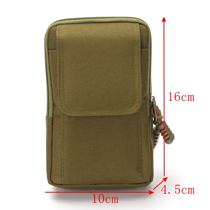 Men's Tactical MOLLE Waist Pack - Military Belt Pouch Bag for Running/Camping, Small Outdoor Travel EDC Pouch with Soft Back