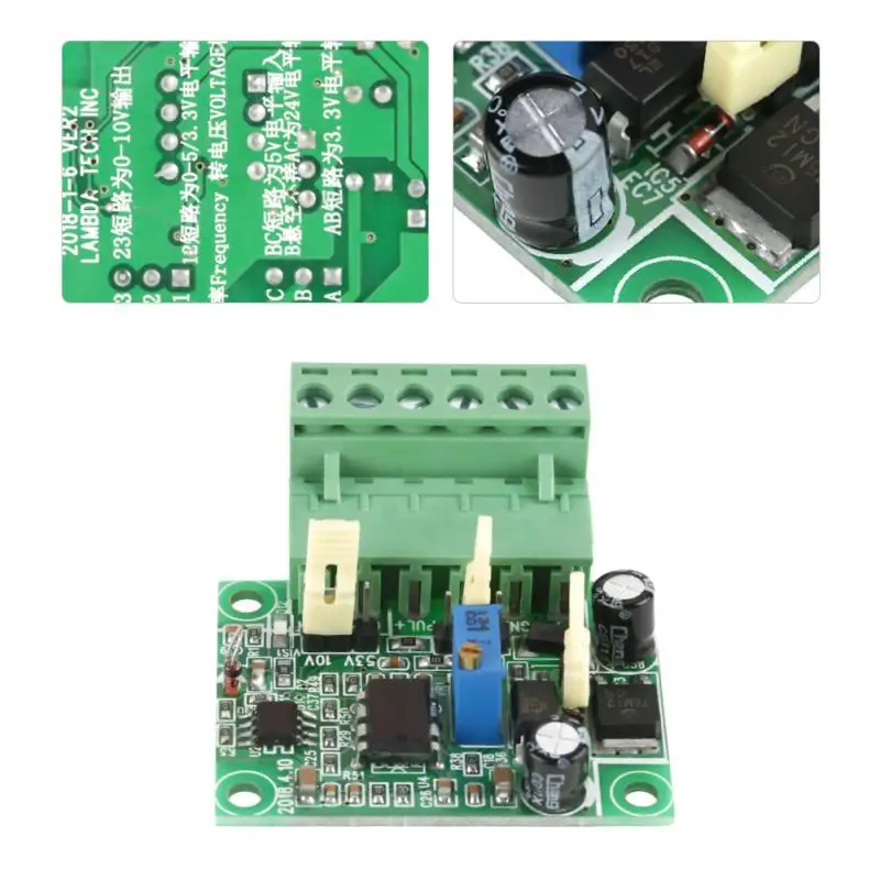 Frequency to Voltage Converter Frequency to Voltage Module 0-10Khz To 0-10V Converter Module With Isolation F/V Frequency Counter Tester Frequency Meter