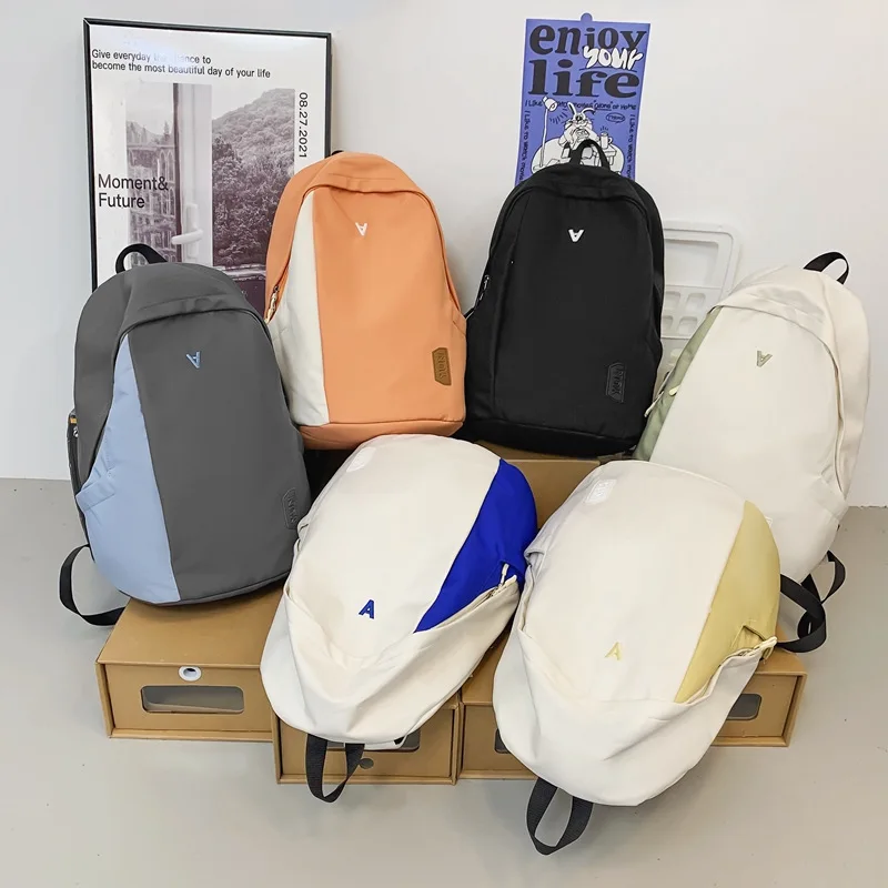 Korean Style Trendy Cool Sports Backpack Girls' Junior High School Student High Schoolbag Men's Large Capacity Travel Backpack