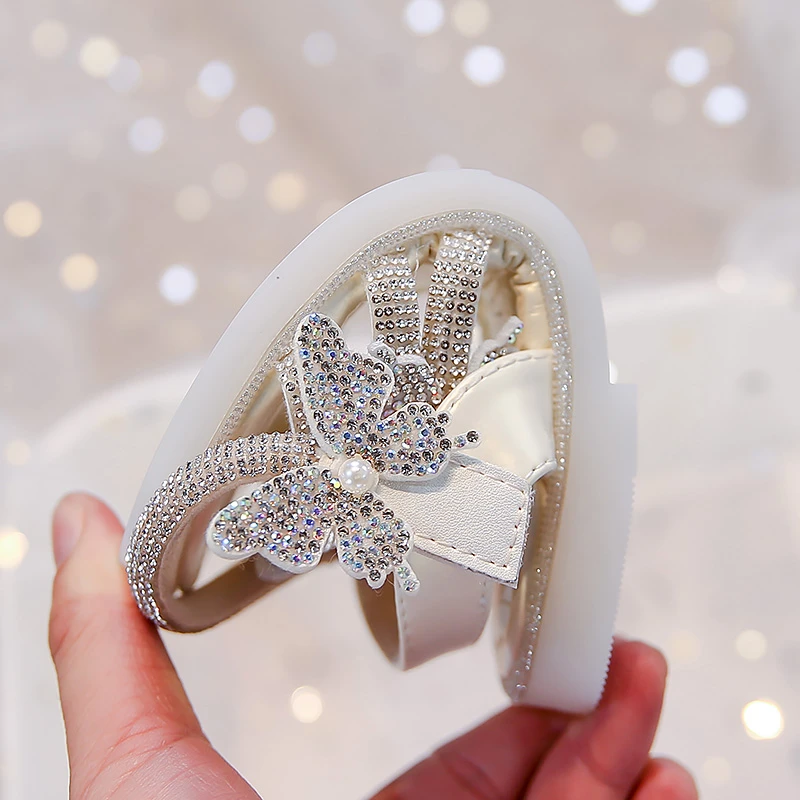 Girls Sparkly Sandals for Summer Beach Party