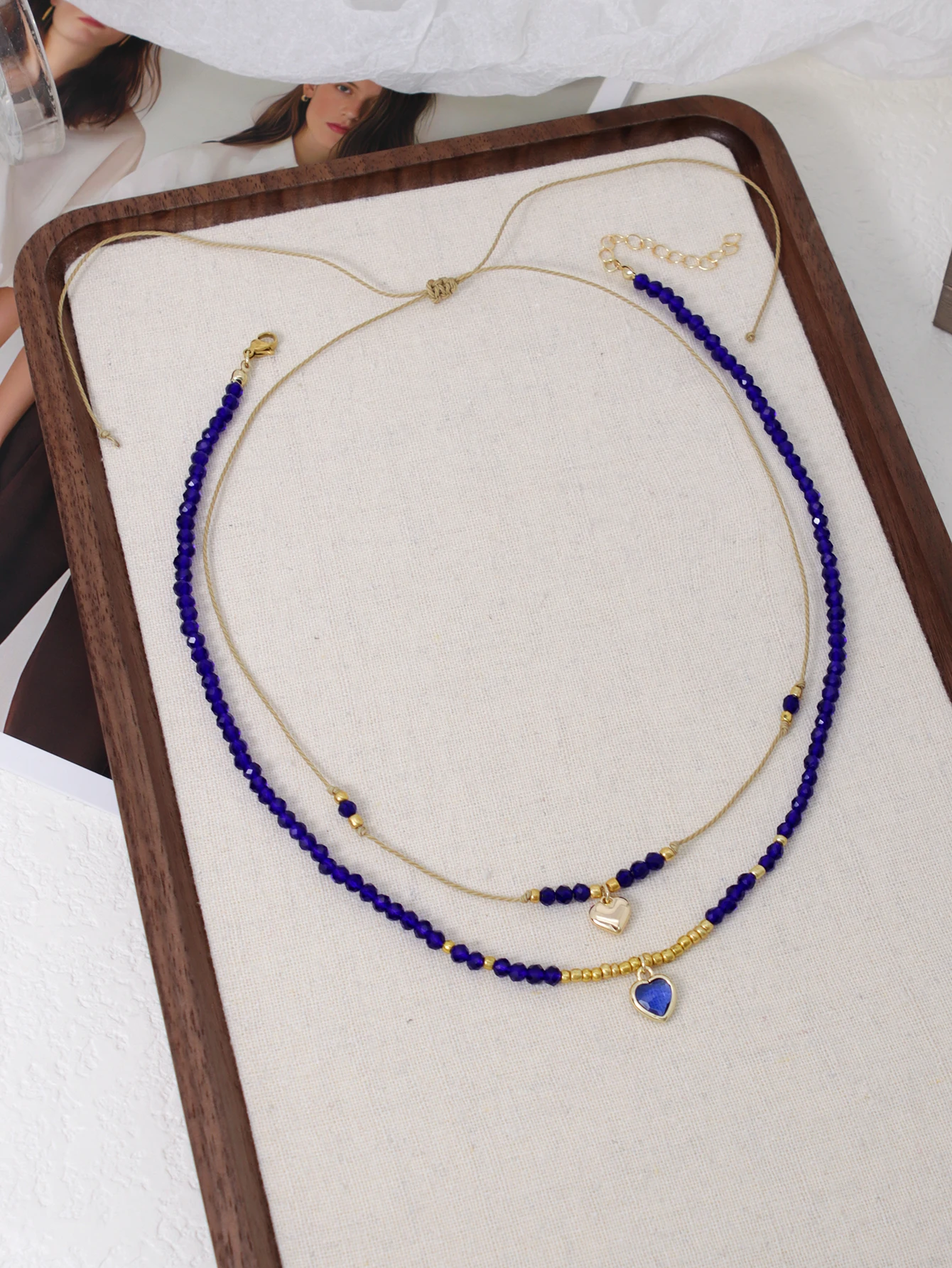 Klein Necklace Artificial Crystal Bead Women