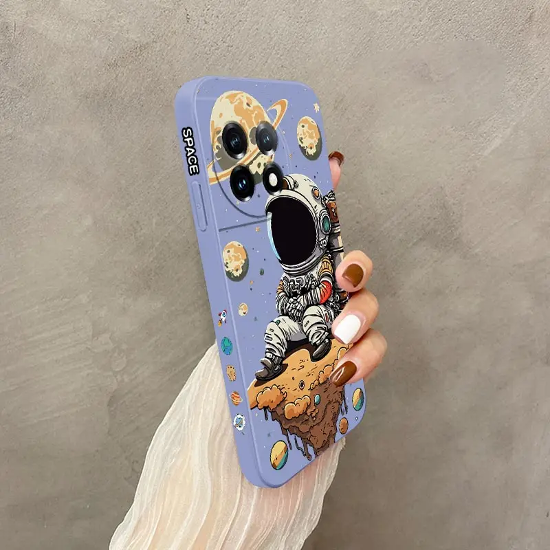 Saturn-Themed Cute Child Silicone Phone Case - Adorable and Durable Protection