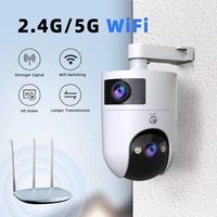 Jooan 4K HD WiFi caméra de Surveillance double objectif extérieur sécurité à domicile PTZ IP caméra suivi automatique CCTV Audio vidéo Surveillance 2