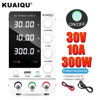 KUAIQU ปรับ DC Lab แหล่งจ่ายไฟ 32V 6A 30V10A ควบคุม Switching แหล่งจ่ายไฟซ่อมโทรศัพท์ PCB ชาร์จไฟฟ้า 1
