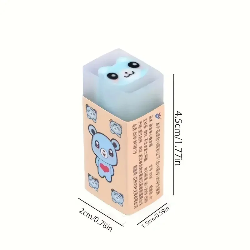 Cartoon Jelly Eraser with Sweet Smell Cute Animal Rubber Creative Nice Gift for Kids and Students 3pcs