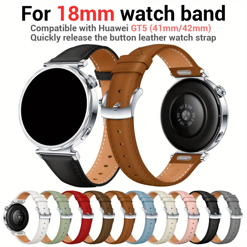 Stylish Quick Release Watch Band Strap, 18mm Connector