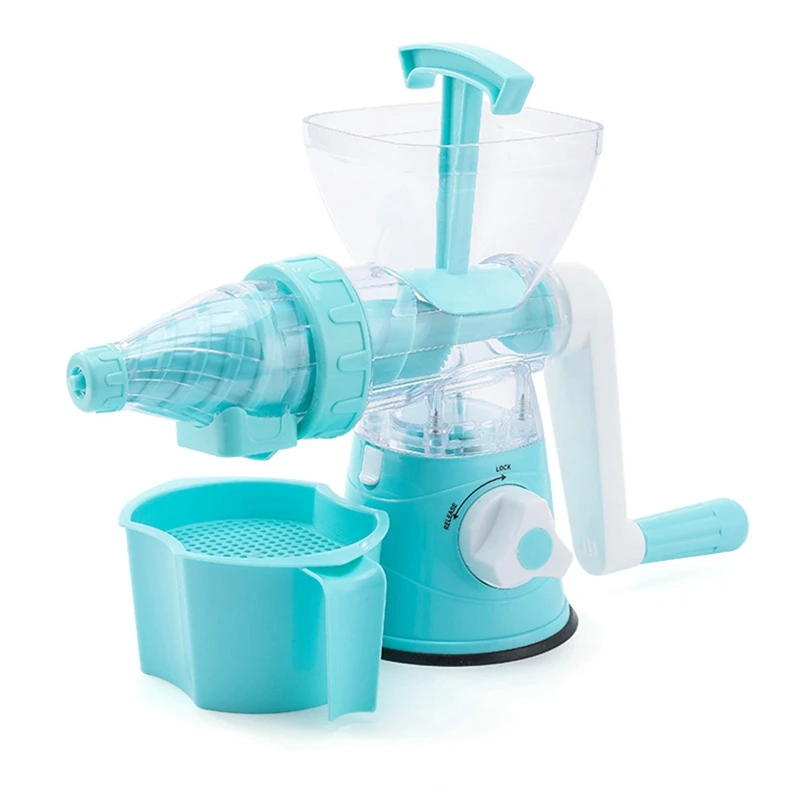 

Manual Juicer Silicone Suction Bottom Hand-Cranked Juicer Easy Storage Portable Manual Squeeze Juice Squeezer