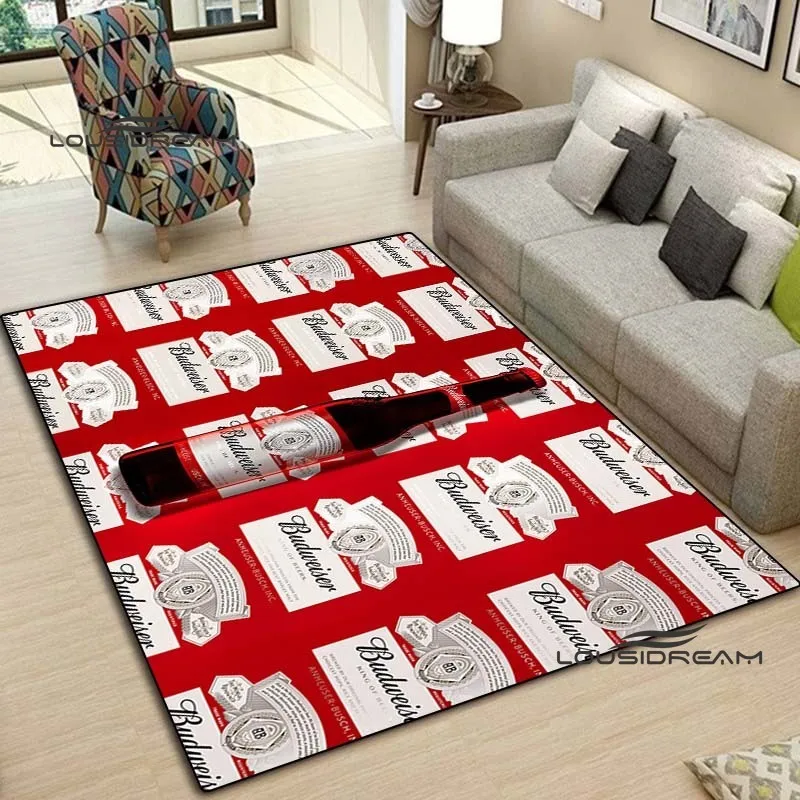 Classic Budweiser Beer carpet and rug modern bar living room bedroom Large area soft carpet study porch bedside non-slip mat 3
