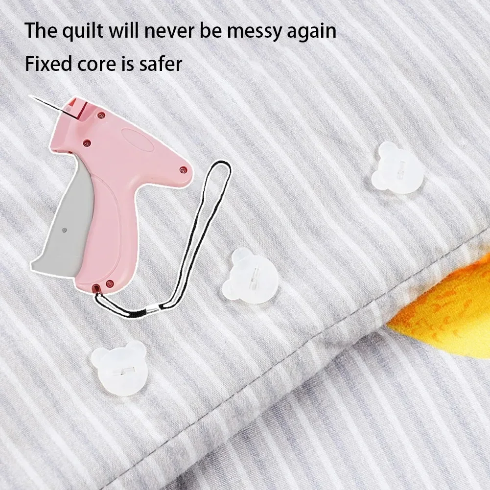 Fine Stitch Gun Stitchy Quick Clothing Fixer for Clothes Micro Tagging Gun Clothing Mini Speedy Sticky Sewing Gun Hemming Tool