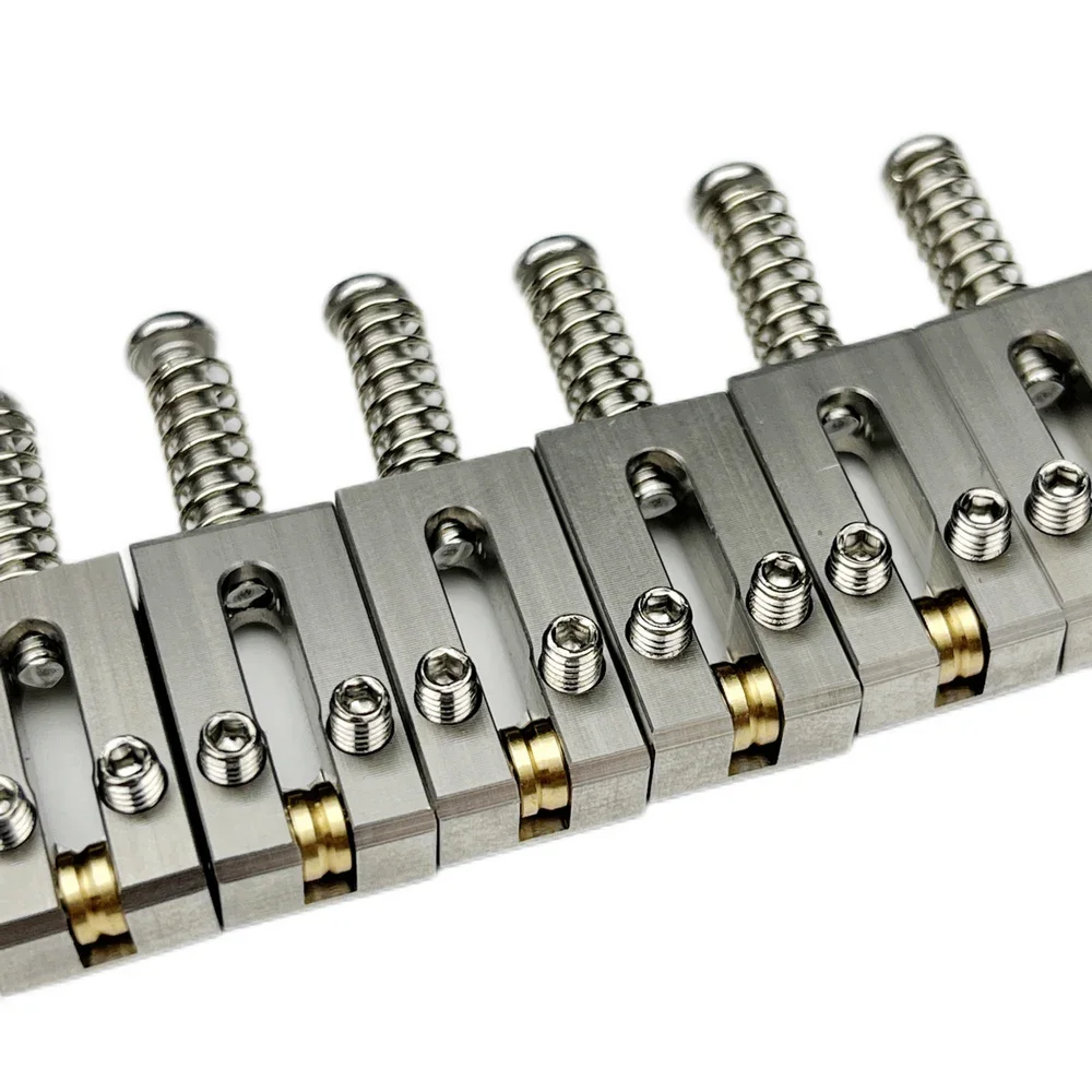 【Hergestellt in Japan】 10,5 mm 10,8 mm moderne Gitarren-Tremolo-Stegsättel aus Edelstahl für E-Gitarren im ST TL-Stil – Detail 5