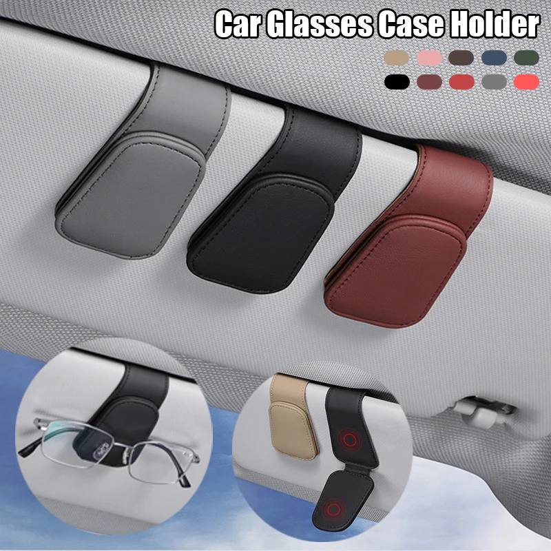 Car Glasses Case Sunglasses Holder Clip Glasses Hanger Eyeglasses Mount