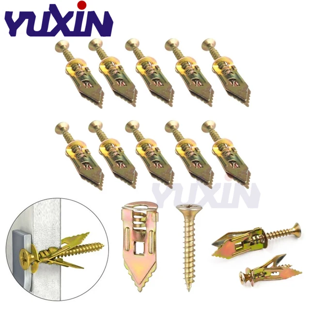 Viti Autoperforanti Per Cartongesso - Kit 60 Pezzi Con Tasselli E Viti M4 - Foto 4