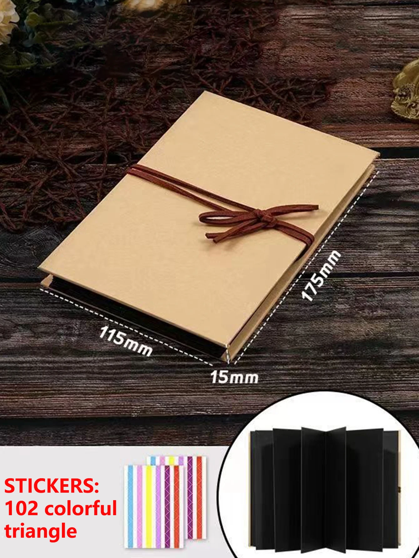 18 feuilles pliant bricolage Album Photo accordéon Vintage Album Photo enregistrement belle vie en croissance Album commémoratif livres de mémoire cadeaux