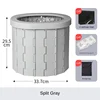 Portable Folding Toilet for Outdoor Camping Potty for Adults Kids Cover Design Seat Toilet Reusable Toilet for Picnic Car Travel 6