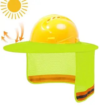 Summer Hard Hat Neck Shield Sun Shade Helmet Neck Shield Reflective Protection Prevent Sunburn for Construction Workers 목수 모자 2