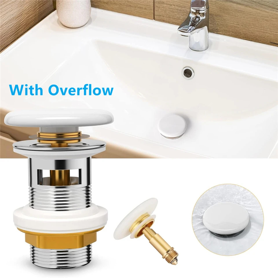 Tappo Di Scarico Per Bagno, Filtro Di Scarico Pop-up Per Tappo Lavabo Da 1 2 A 1 42 Pollici 1 Pezzo 98823567