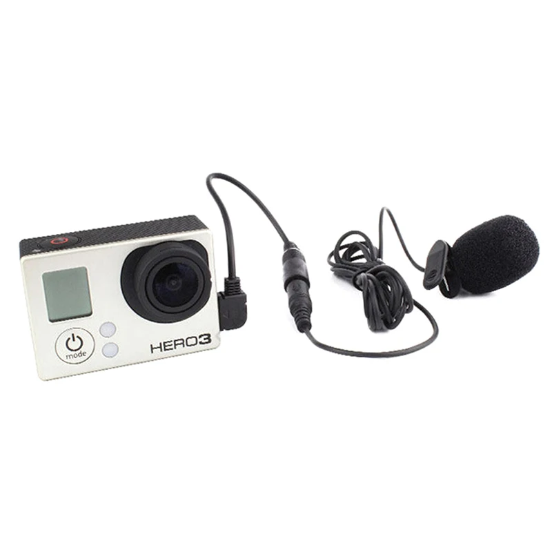 Micrófono de Clip activo de 3,5mm con Mini adaptador de Audio USB, Cable de  micrófono para Gopro Hero 3 3 + 4, Kit de accesorios para Cámara de Acción|  | - AliExpress