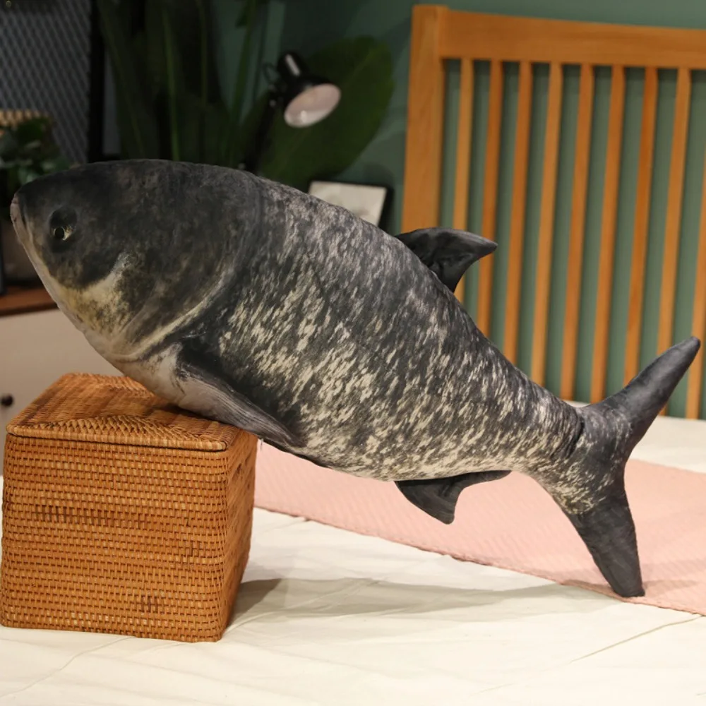 Gift 30/60cm Simulation Fish Sleep Cushion Plush Toys Stuffed Carp Plush Cat Fish Toy Kids 3