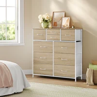 Тканевый комод, сервант, металлический каркас, комод для гостиной, промышленный стиль, шкаф для хранения в спальне, прихожей, дома — изображение 4