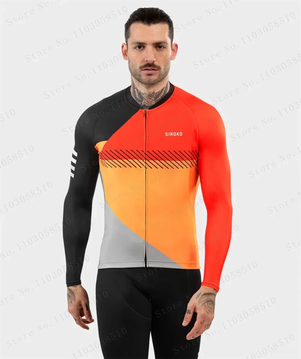 Men's long sleeve cycling jersey ultralightweight Premium Anti-UV Sweatshirt Cycling Suit Autumn Quick-Dry Racing Uniform 2025 3