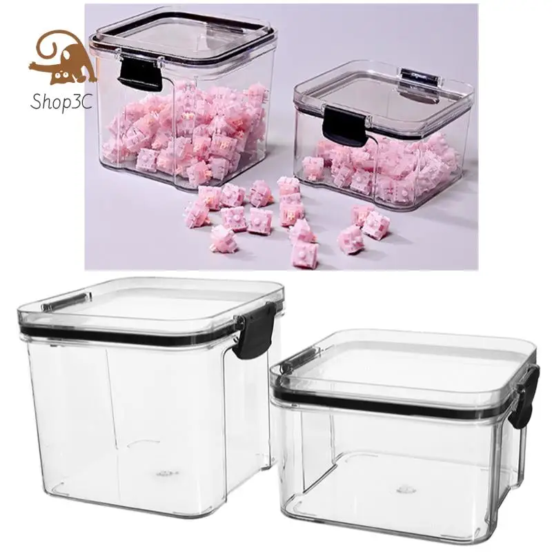 Polycarbonate Storage Box for Mechanical Keyboard Switches, 460/700ml Capacity