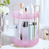 Rotating storage box, high capacity 2/3 layer storage box suitable for skin care products, cosmetics, lipstick, perfume storage 3