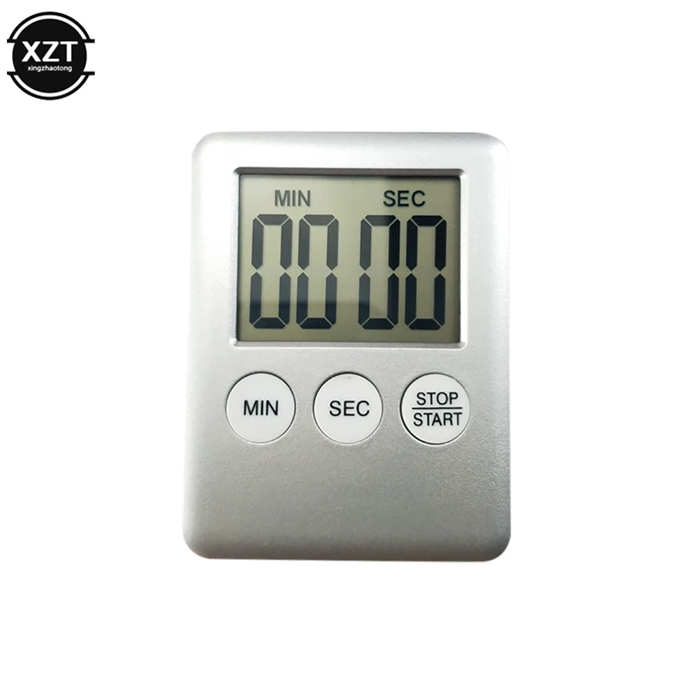 1Pc Timer Super Thin Cooking Baking LCD Digital Screen Square Cooking Count Up Countdown Kitchen Timer Alarm Clock Kitchen Tool 4