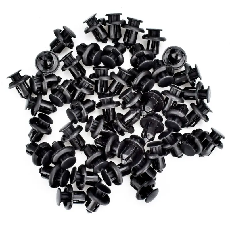 

50pcs 10mm Hole Car Nylon Rivet Fastener Bumper Clip Retainer Screw Fender For ------------===ar Fasteners Clip Auto Accessories