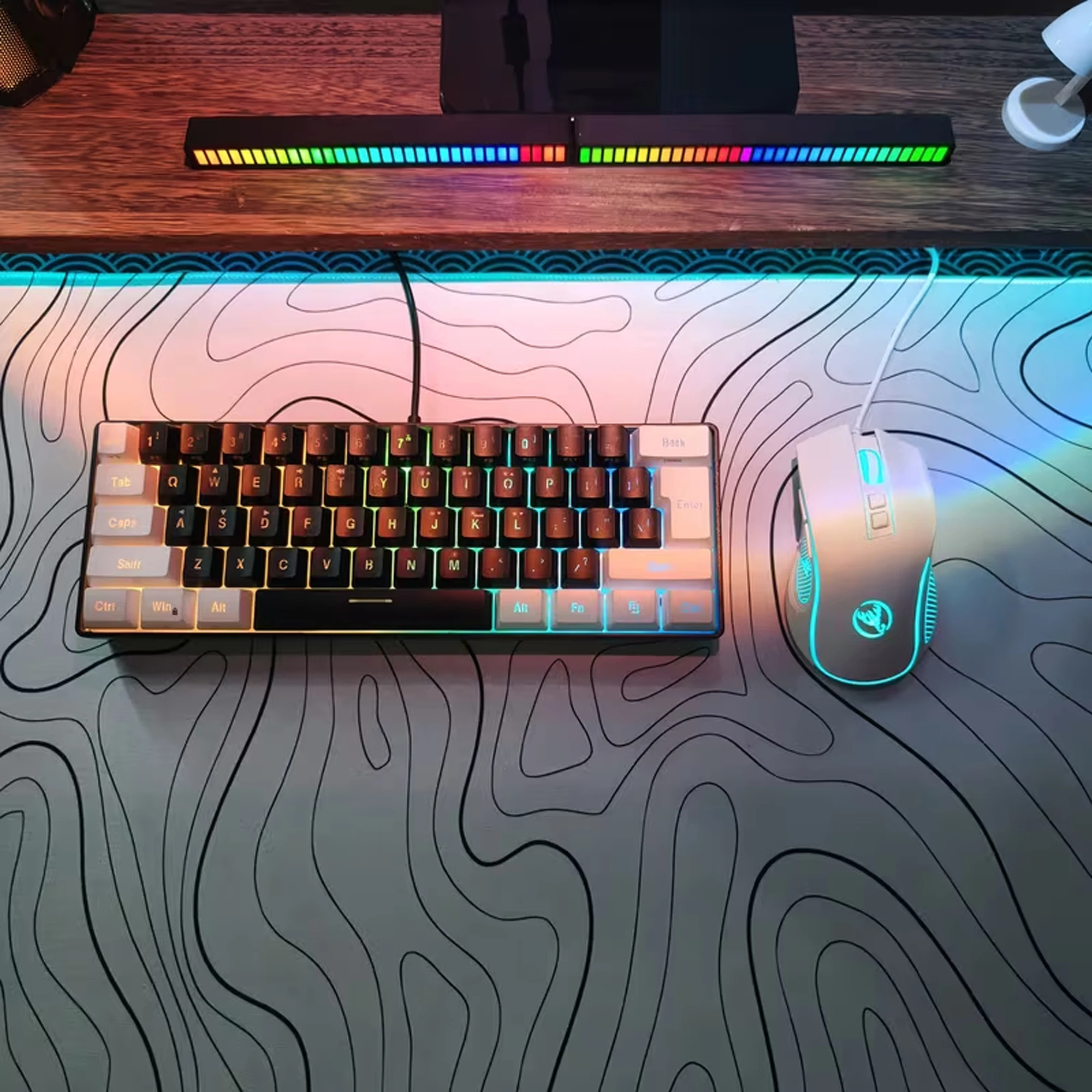 61-key Gaming Keyboard & Mouse Combo Rgb Wired Compact Ergonomic_voghion.com