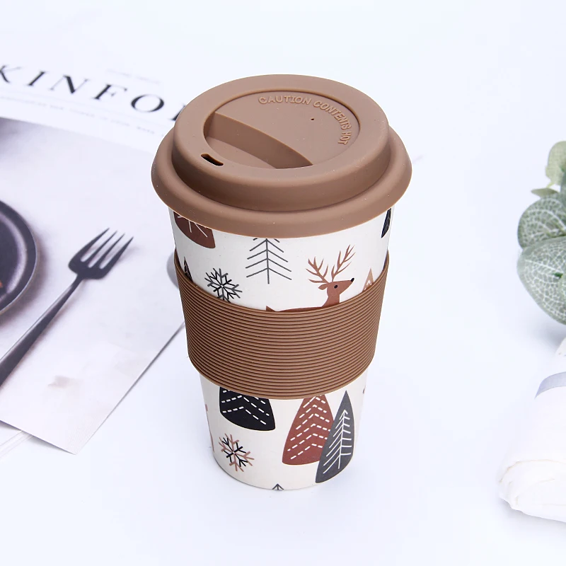 Promotional Coffee Mugs with Bamboo Lid