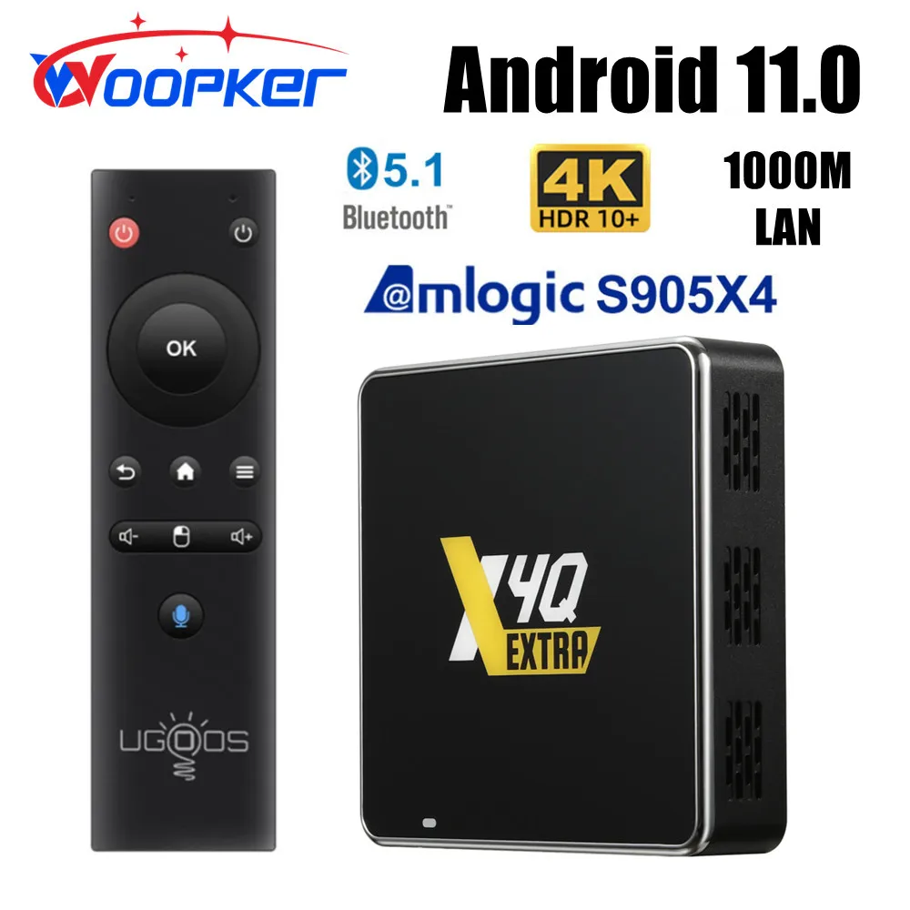 Woopker-Dispositivo-de-TV-inteligente-UGOOS-X4Q-decodificador-con ...