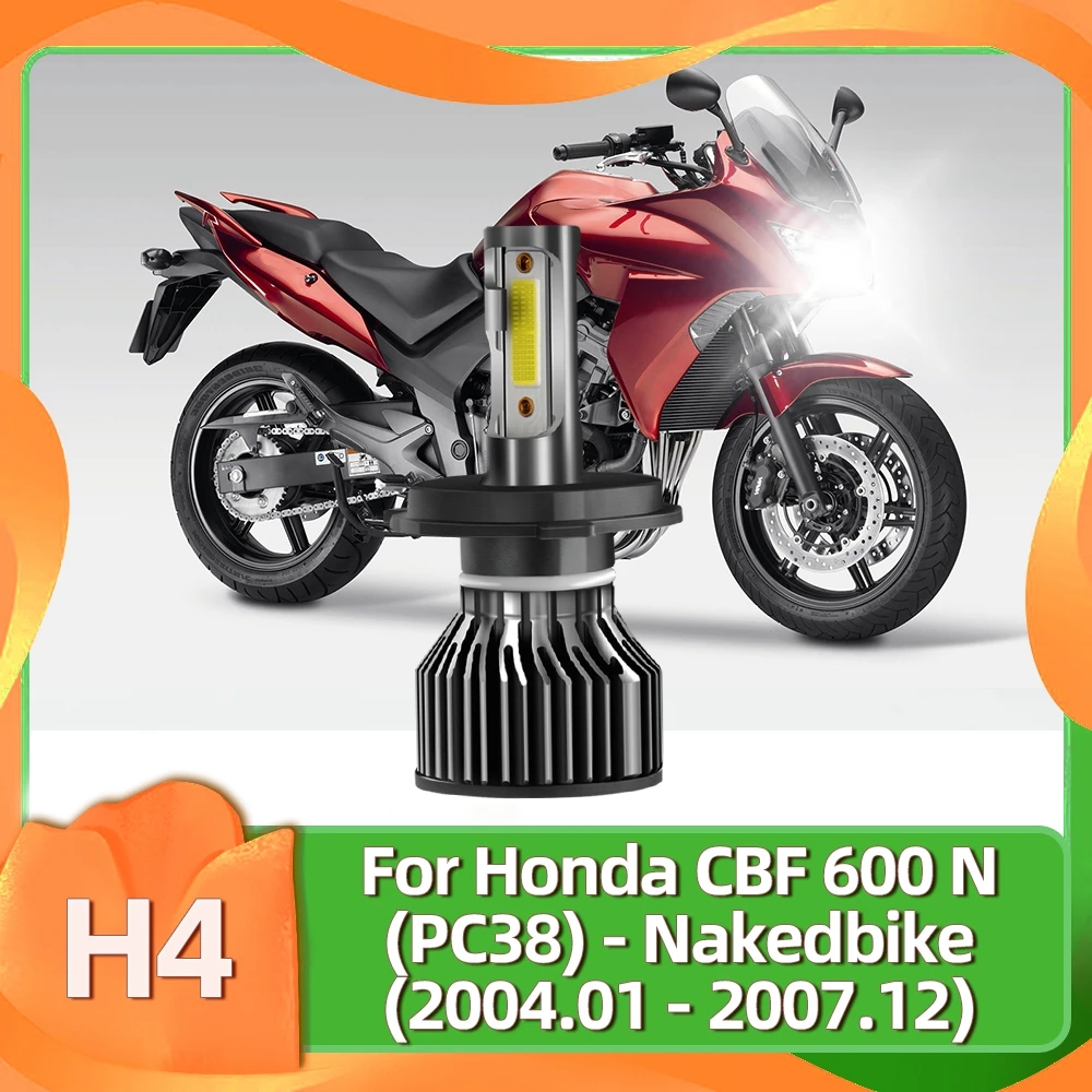 

Светодиодная фара для мотоцикла Hi/Lo, лампа H4, супер яркий 4800LM Белый для Honda CBF600N (PC38) - Nakedbike 2004 2005 2006 2007