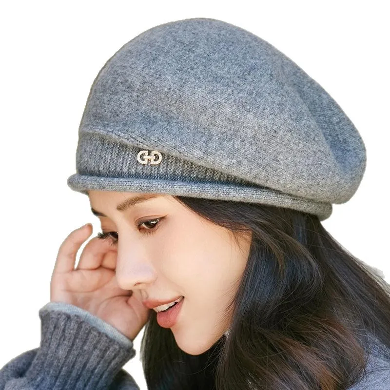 Women's Winter Knit Beret - Fashion  Hat Soft Warm Comfortable Stretchy Cap for Cold Weather